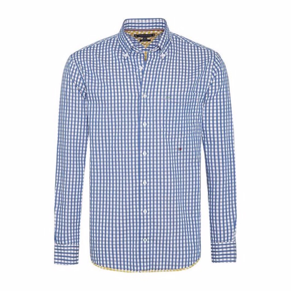 Tommy Hilfiger Blue Checkered Button Down